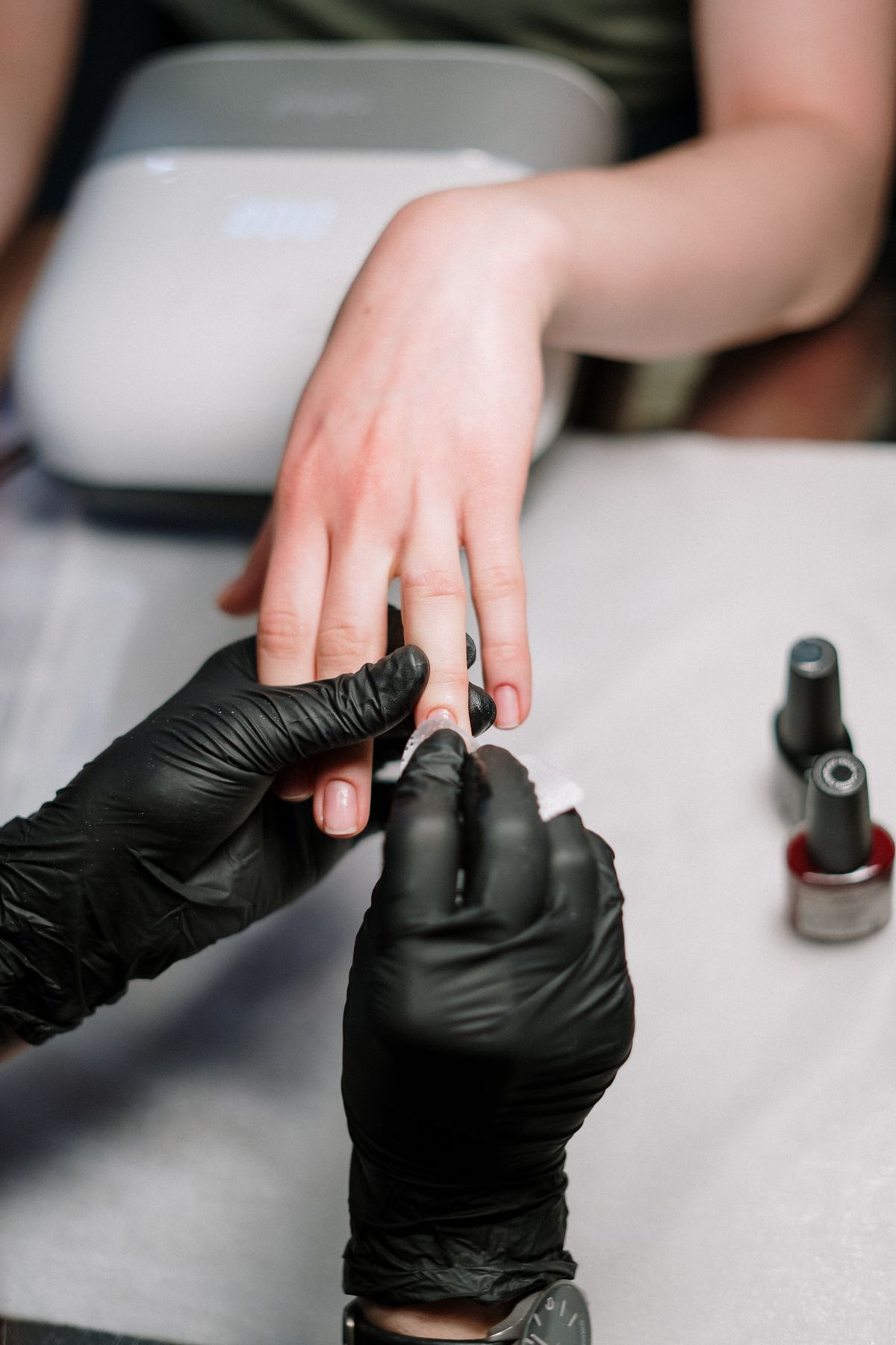 Manicure service at Avalon Nails in Garland, TX